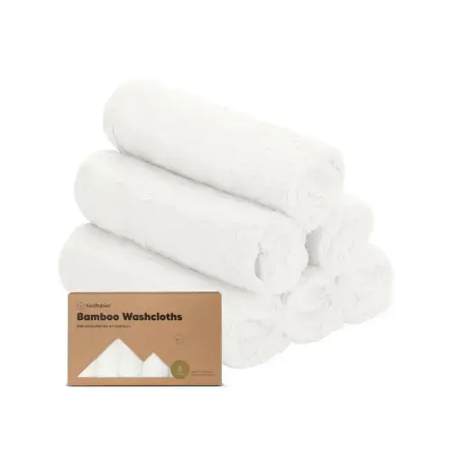 6-Pack Baby Bamboo Wash Cloths