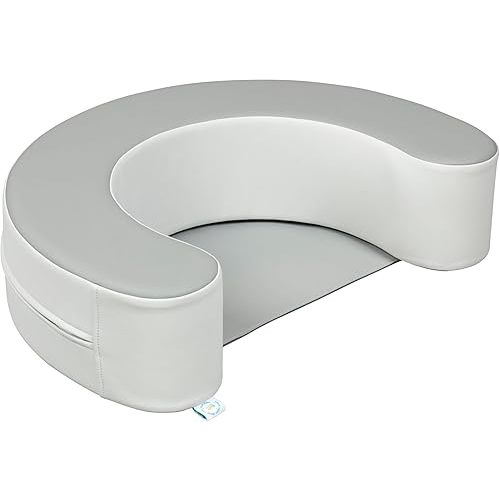 ECR4Kids SoftZone Sit-Up Support Ring, Baby Essentials, Grey/Light Grey