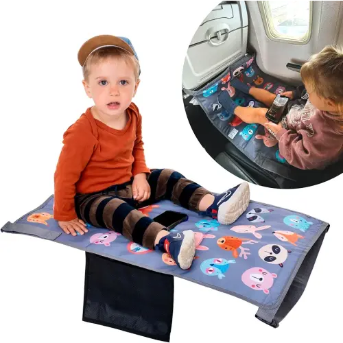 Airplane Seat Extender for Kids & Toddler Airplane Bed: Toddler Airplane Travel Essentials - Toddler Airplane Seat Extender & Airplane Kids Bed - Toddler Travel Essential