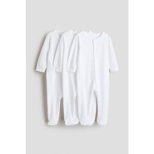 3-PACK COTTON PAJAMA JUMPSUITS