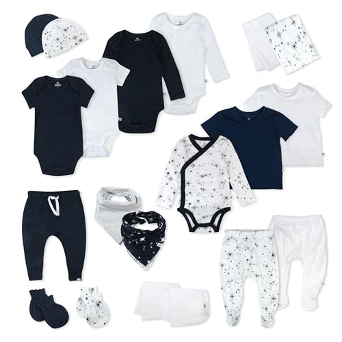 HonestBaby Baby 100% Organic Cotton Gift Sets, Multipack