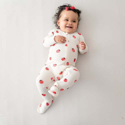 Zippered Footie in Love Bug