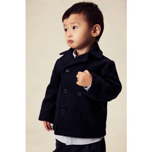 WOOL-BLEND PEA COAT