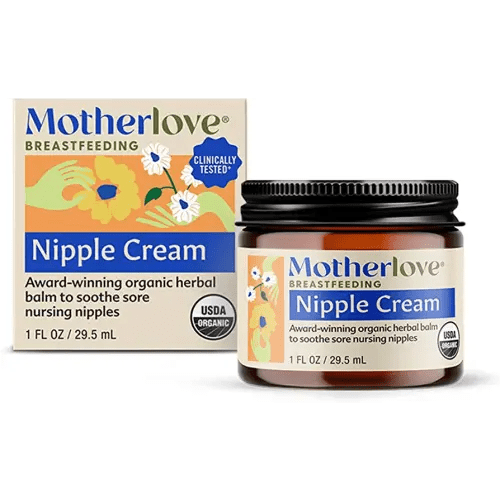 Motherlove Nipple Cream (1 oz) Organic Lanolin-Free Nipple Cream for Breastfeeding—Benefits Nursing & Pumping Moms