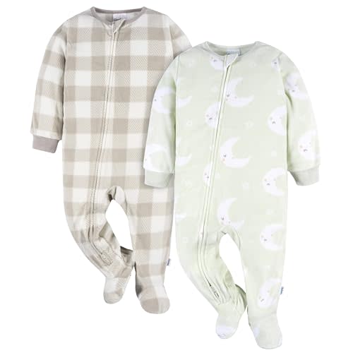 Gerber Baby Flame Resistant Fleece Footed Pajamas 2-pack