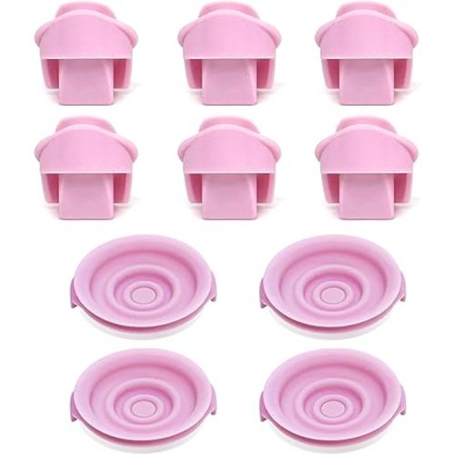 6 Pack Duckbill Valves & 4 Pack Silicone Diaphragm Compatible with Elvie Wearable Breast Pump, Pump Seals, Replacement Parts, Pump Accessories, Not Original Elvie Breast Pump Parts