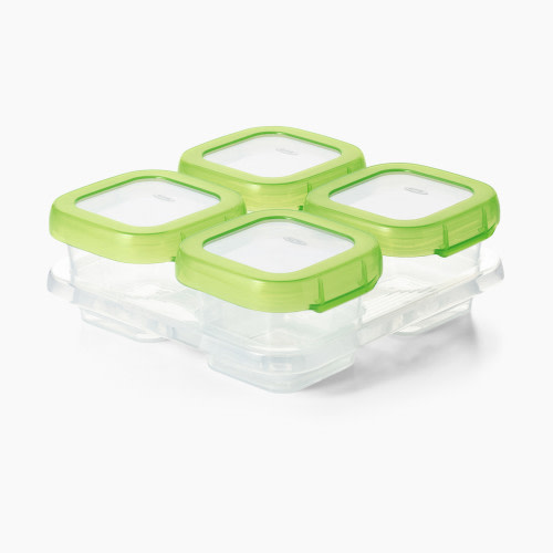 OXO Tot Baby Blocks 4oz Freezer Storage Containers - Green