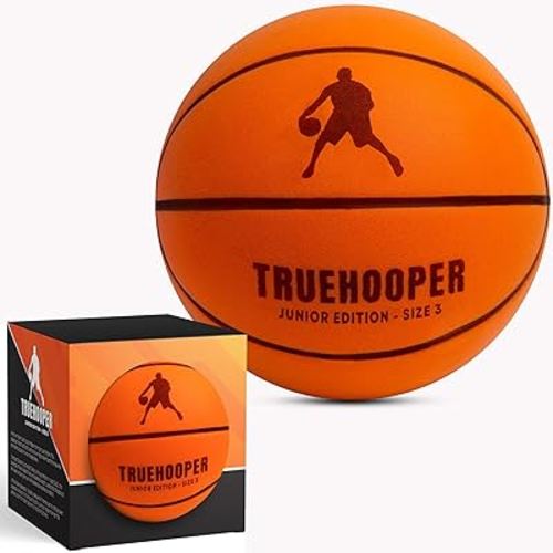 Silent Basketball – Indoor Basketball (PRO Version) - Grooved Foam Basketball for Quiet Dribbling and Indoor Training – Higher Bounce Noiseless Basketball - Non-Deforming Packaging