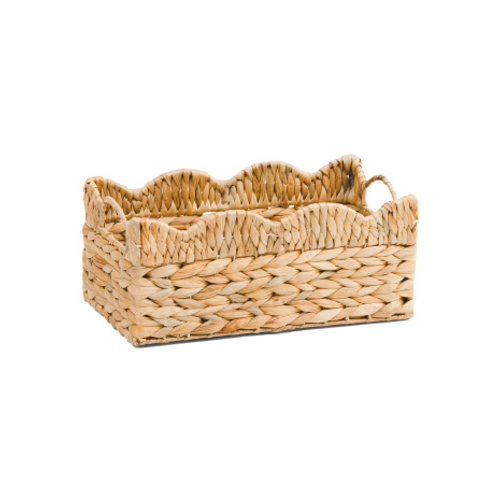 Water Hyacinth Storage Basket With Scalloped Edges | Home | T.J.Maxx