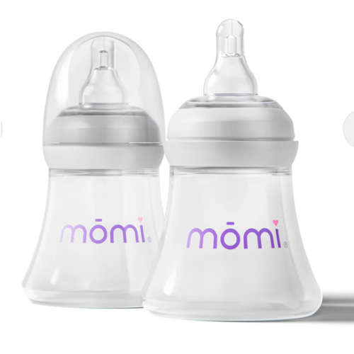 mōmi breast-like bottle sets glass, 5oz