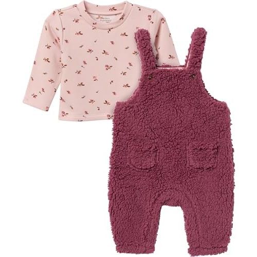 Modern Moments by Gerber Baby Microplush Overall Set