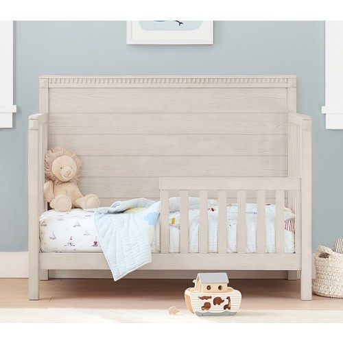 Rory 4-in-1 Toddler Bed Conversion Kit Only - Weathered White - Standard UPS Delivery - Crib Only - Weathered White