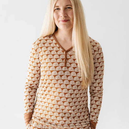 Rust Rainbows Women's Pajama Top Medium