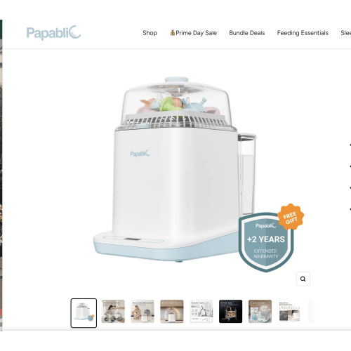 Baby Bottle Washer Sterilizer and Dryer All in One Bottle Cleaner