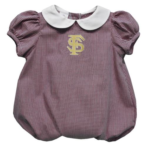 Girls Infant Vive La Fete Garnet Florida State Seminoles Puffy Bubble Dress