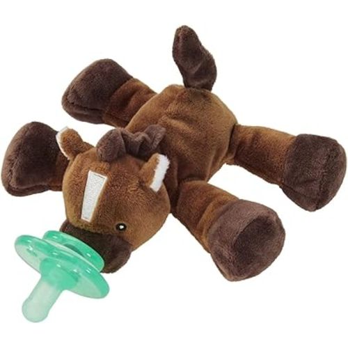 Nookums Paci-Plushies Buddies - Harmony The Horse Pacifier Holder - Adapts to Name Brand Pacifiers, Suitable for All Ages, Plush Toy Includes Detachable Pacifier