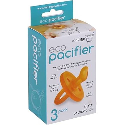 Ecopacifier Natural Pacifier Orthodontic (3 Pack) 6 Months+