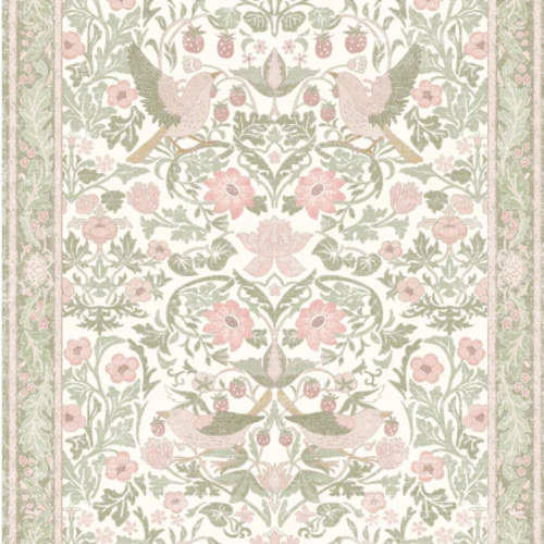 Meadow | Custom Rugs Washable Print Carpet Runner Sage Green | Multi Color