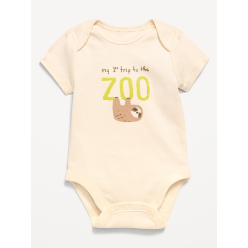 Unisex Short-Sleeve Graphic Bodysuit for Baby