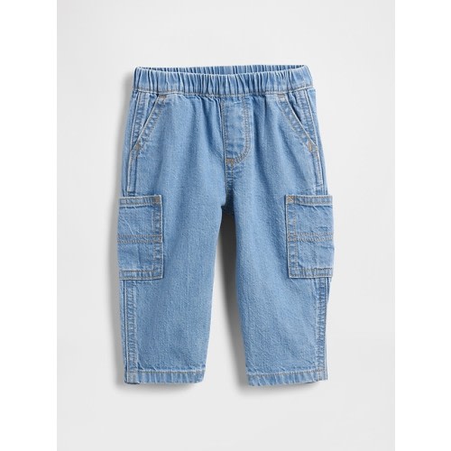 Baby Pull-On Barrel Cargo Jeans