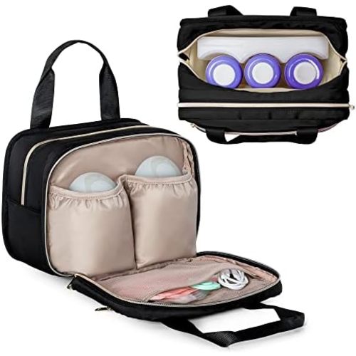 Fasrom Wearable Breast Pump Bag with Cooler Compatible with Elvie Hands-Free Pumps and Medela Pump in Style