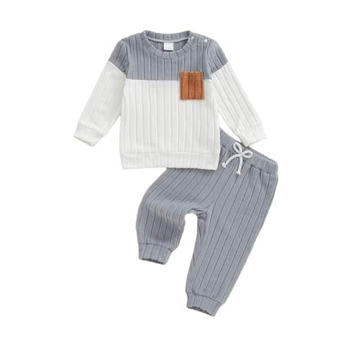 CIYCUIT Toddler Baby Boy Clothes Long Sleeve Sweatshirt Pants Set Fall Winter Outfits