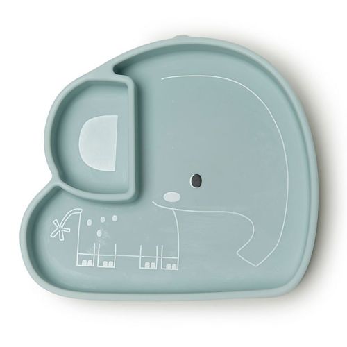Loulou Lollipop Silicone Suction Snack Plate - Blue, Blush, or Sage