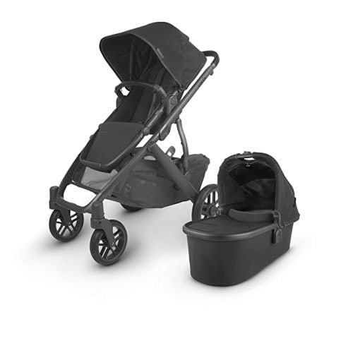 UPPAbaby VISTA V2 Stroller - JAKE (charcoal/carbon/black leather)