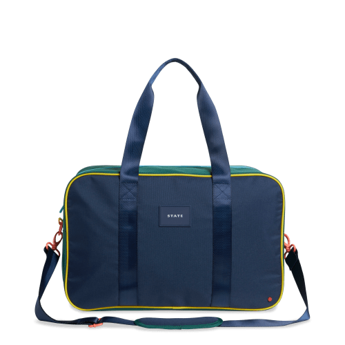 STATE Bags | Rockaway Duffle Polyester Canvas Green/Navy