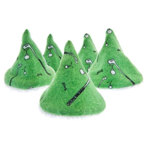 Pee-pee Teepee Golf Green - Cello Bag, 5 Golf Teepees