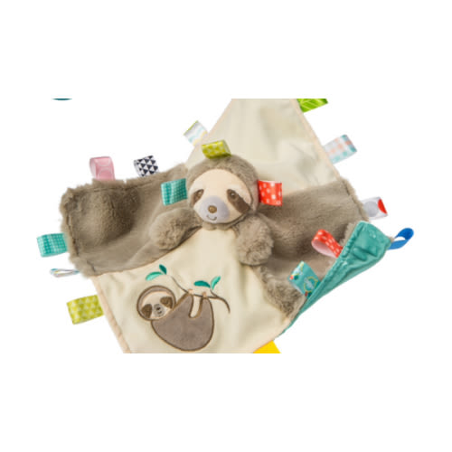 Taggies Molasses Sloth Character Blanket – 13x13"