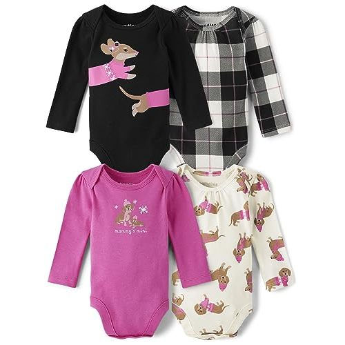 The Children's Place,Unisex Baby,and Newborn Everyday Long Sleeve Bodysuits
