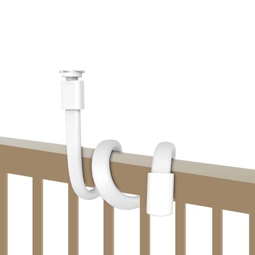 HelloBaby Baby Monitor Mount for HB6550/ Pro/ HB6560/ HB65/ HB6339/ HB40/ HB6081/ HB66/ HB6351, 20 Inch Flexible Arm Bracket, Sturdy Camera Holder Attaches to Crib Cot Shelves, No Tools or Wall Damage