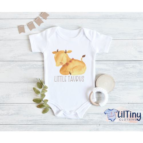 Little Taurus baby onesie® // 0-3 months