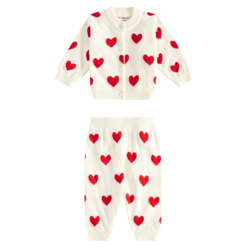 Baby Fuji cardigan and pants set