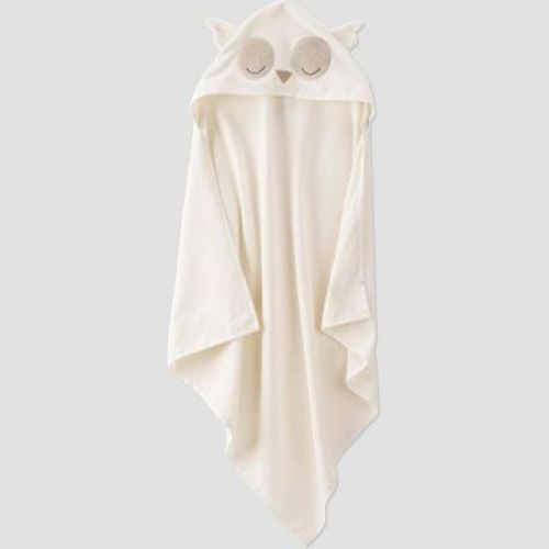 Little Planet by carter's Bath Towel - Cream Owl