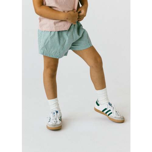 Pin Striped Shorts- Green