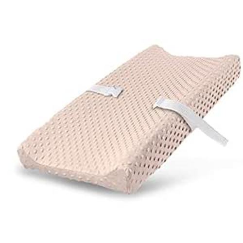 Changing Pad Cover, Ultra Soft Minky Dots Plush Changing Table Covers Breathable Mink Changing Table Sheets Cover Wipeable Changing Pad Covers for Infants Newborn Baby Girl Boy (Pearl Blush) : Baby