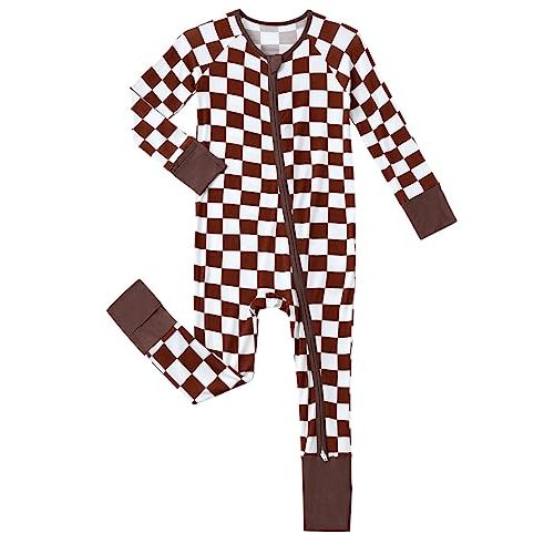 SUZEL Baby Viscose from Bamboo Pajamas - Infant Boys Girls Footless Zippy Pjs Sleep 'N Play Clothes - One Piece Romper