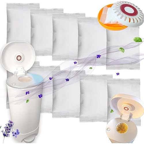 Lavender Scented Baking Soda Refills for Puck Baking Soda Cartridge, Diaper Pail Deodorizers Odor Absorber Compatible with Munchkin Step and Pail Diaper Pails
