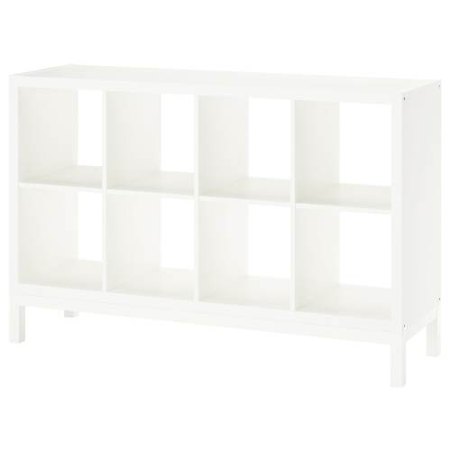 KALLAX Shelving unit with underframe - white/white 147x94 cm (57 7/8x37 ")