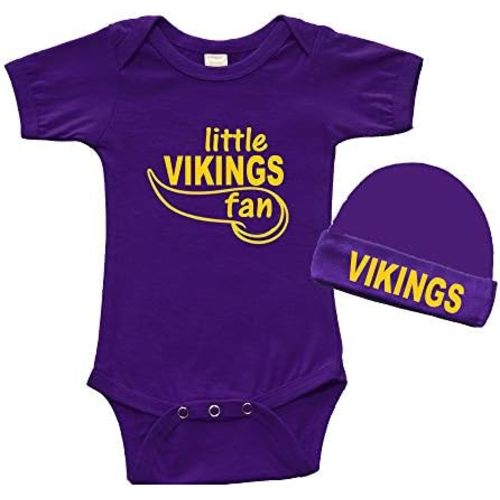 Short Sleeve Bodysuit & Cap Set - little Vikings Baby Gift Set