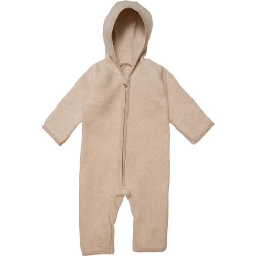 Momo Baby Suit In Cotton Fleece, Camel - HutteliHut | Maisonette