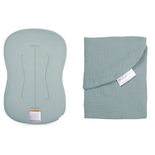 Lounger Curve + Muslin Cover Set | Slate