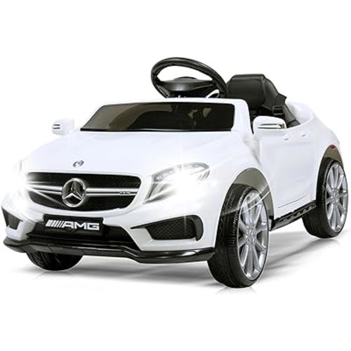 Licensed Mercedes Benz Electric Car for Kids by TOBBI,Toddler Electric Vehicle,Children Ride On Toy with Parental Remote Control/Double Doors/5 Point Safety Belt/LED Lights for Ages 3+