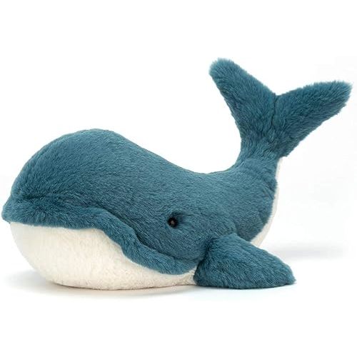 Jellycat Wally Whale Stuffed Animal, Small 7.5 inches | Ocean & Sea Plush Toy | Classic Children's Gift
