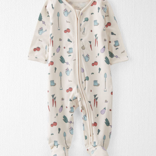 Veggie Garden Print Baby Organic Cotton Sleeper Pyjamas | Carter’s Oshkosh Canada