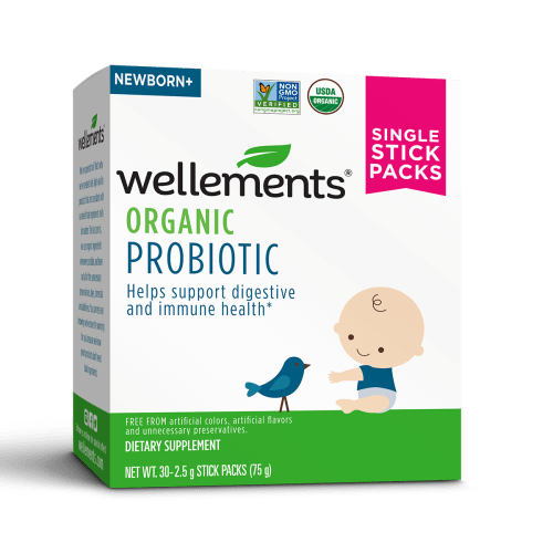 Wellements Organic Probiotic Stick Packs - Probiotics For Babies & Children (Great Reviews & Promotes Digestive Health) Wellements®