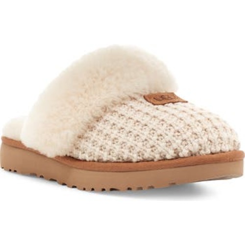 Cozy Knit Genuine Shearling Slipper (Women), 7