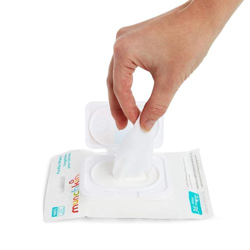 Munchkin® Arm & Hammer Pacifier Wipes - Safely Cleans Baby and Toddler Essentials, 2 Pack, 72 Wipes - 36 Count (Pack of 2)